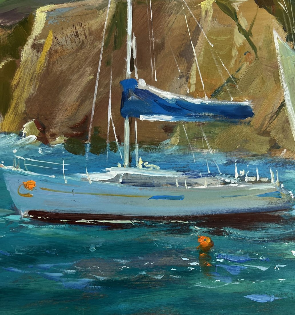 Oil painting Sailing away on a yacht Yuriy Suprunchuk - 2