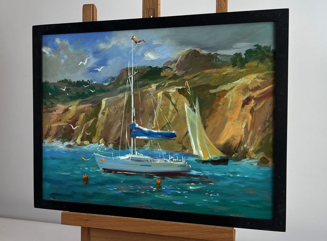 Oil painting Sailing away on a yacht Yuriy Suprunchuk - 5