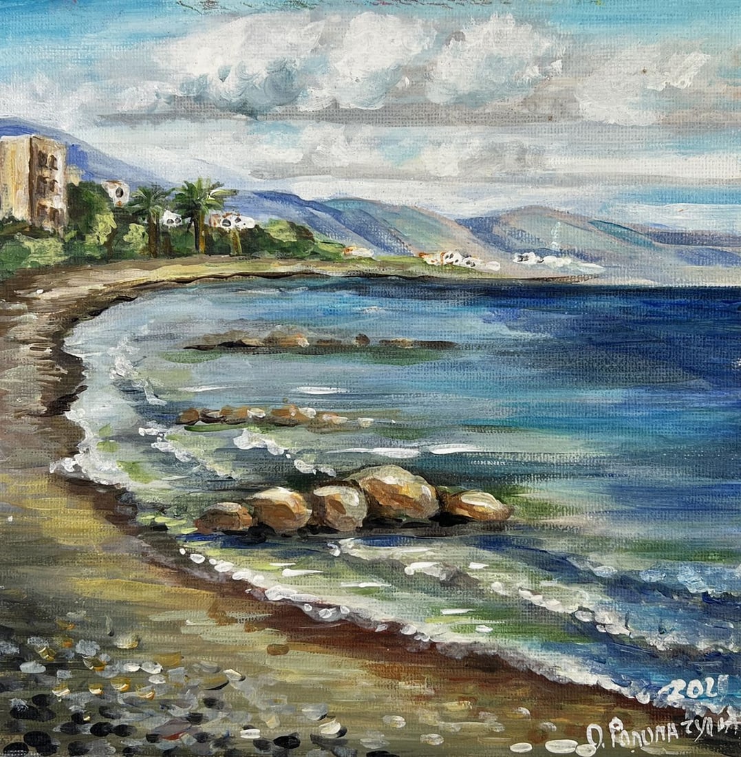 Oil painting The shore of silence Olga Ponomaryova - 3
