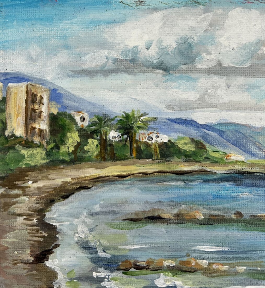 Oil painting The shore of silence Olga Ponomaryova - 5