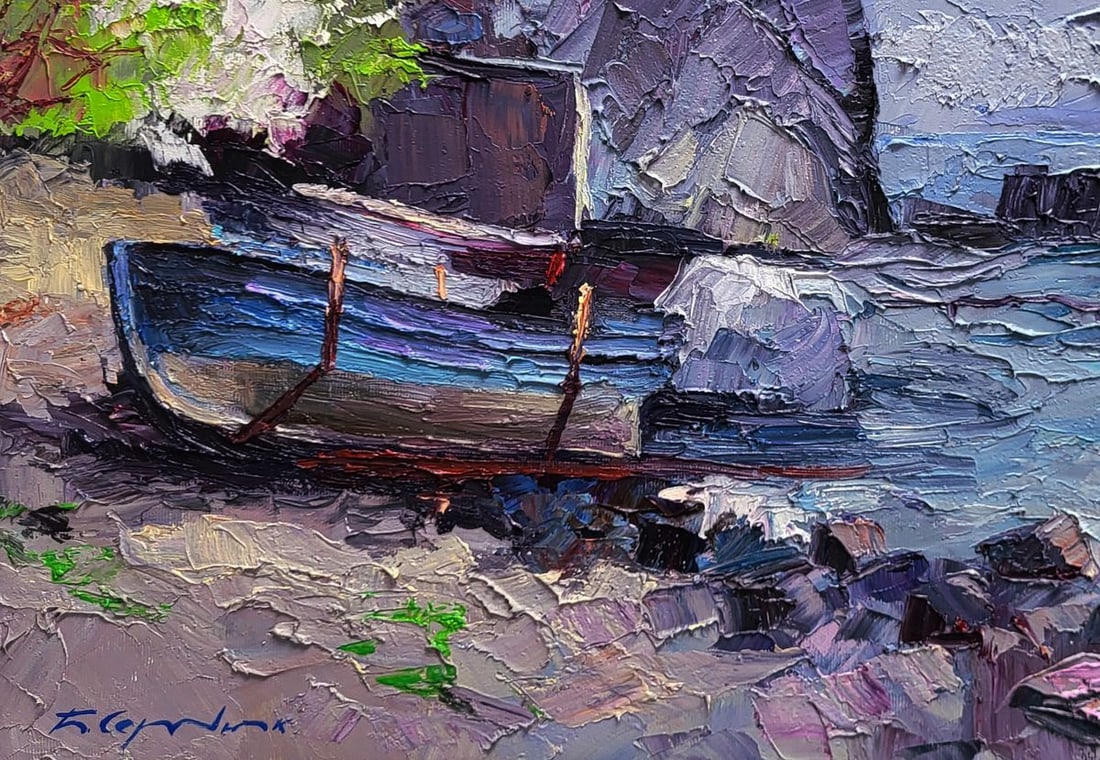 Оil painting Calm of a sea morning Boris Serdyuk - 6