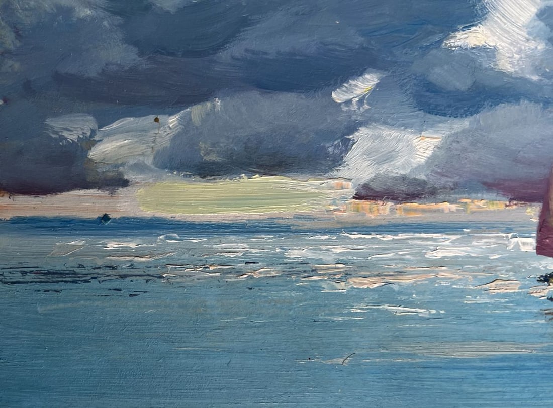 Oil painting The sun behind the clouds Yuriy Suprunchuk - 8