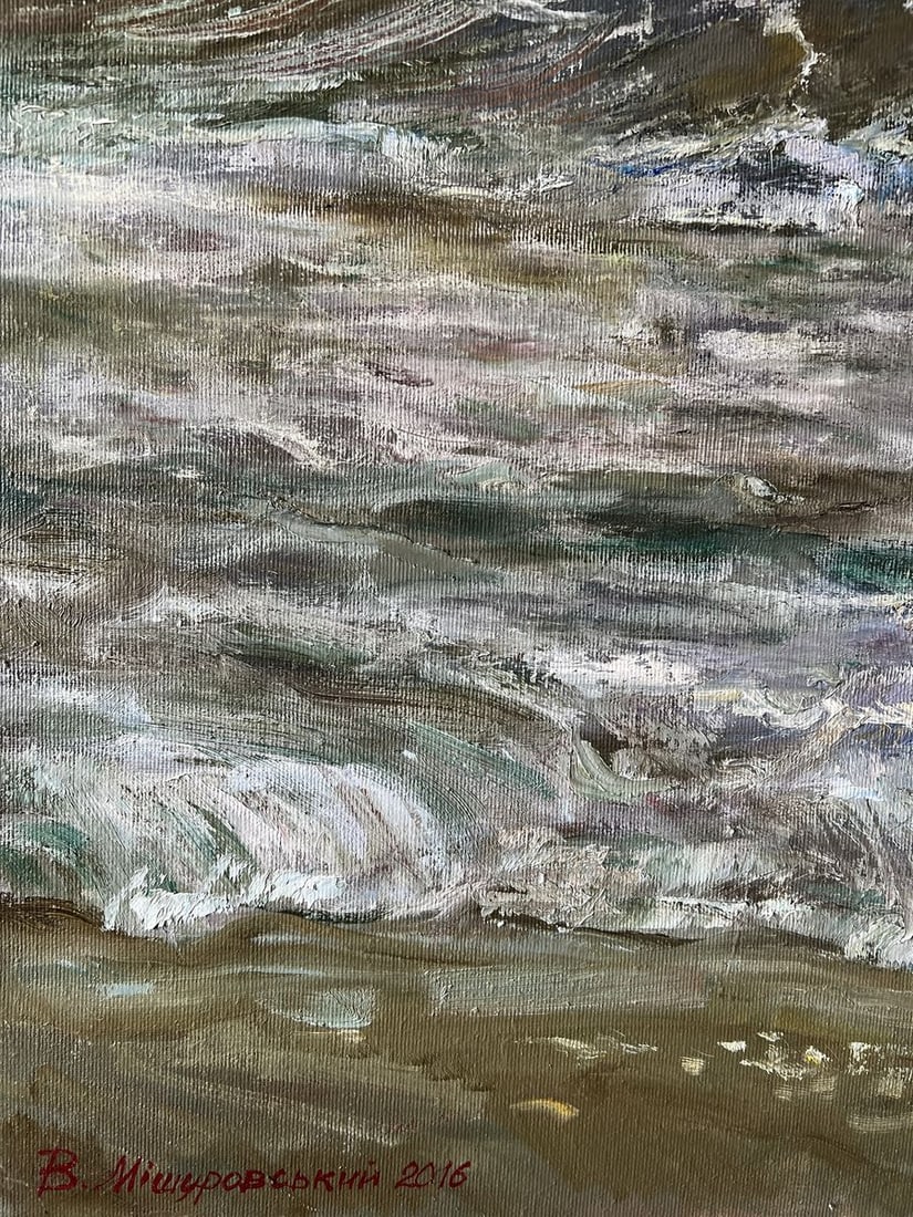 Oil painting A wave on the sea V. Mishurovsky - 4