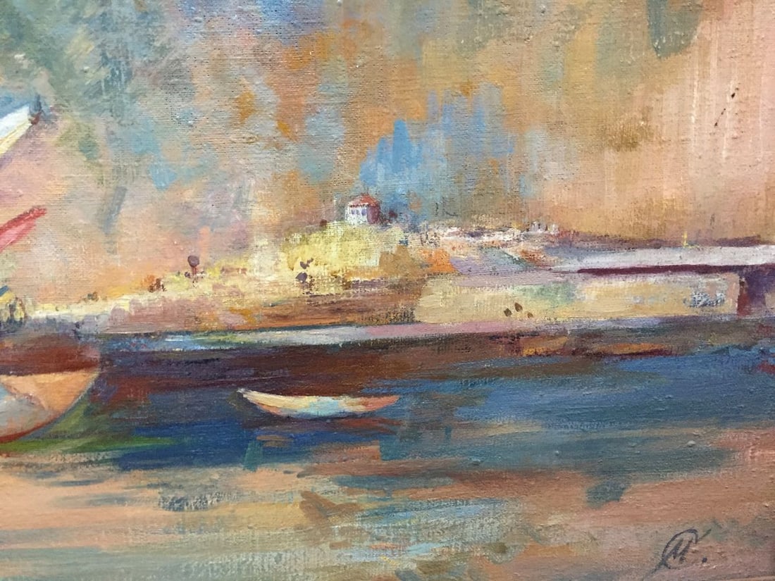 Oil painting Ships original picture painter - 5