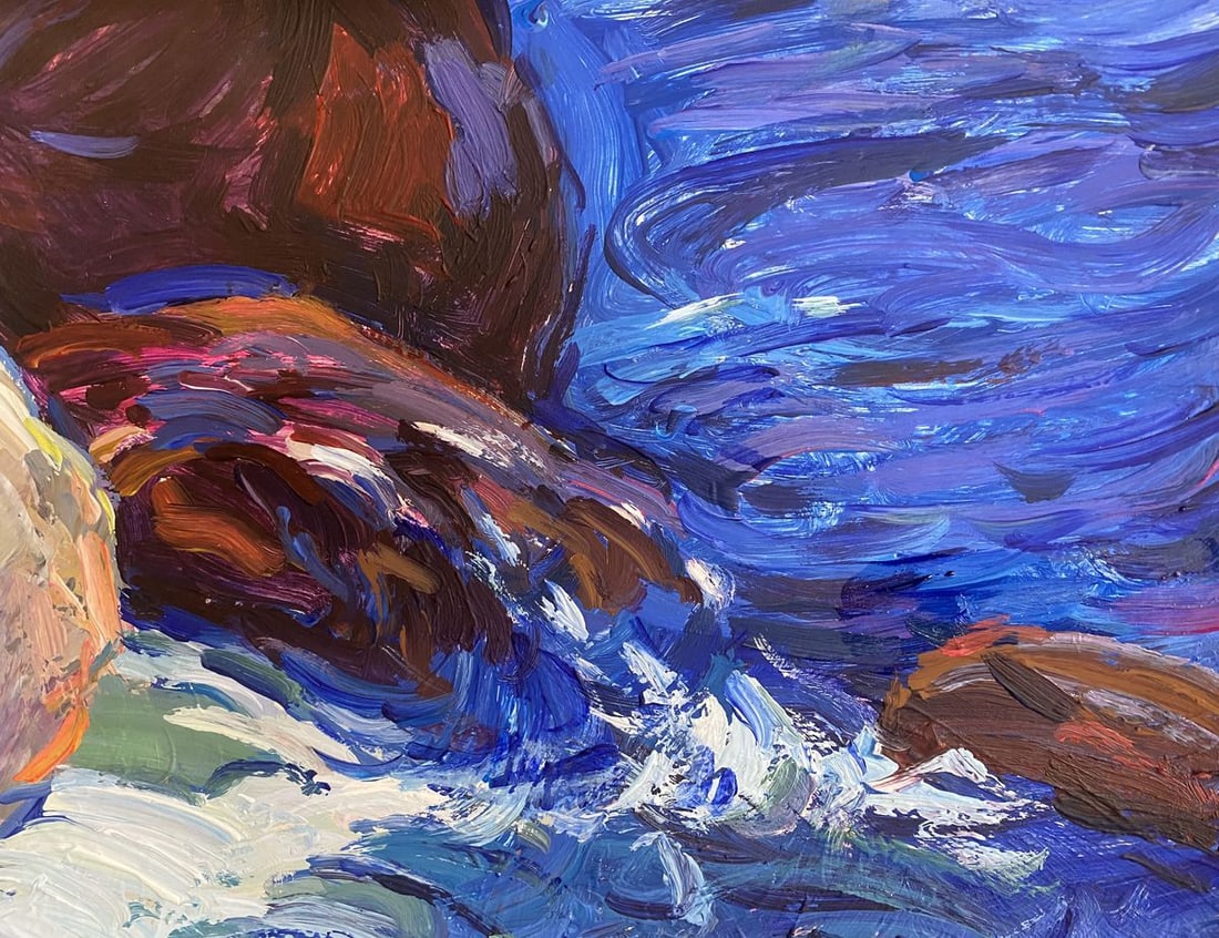 Oil painting Rest on the rocky shore Mamchich Stepan Gavriilovich - 3