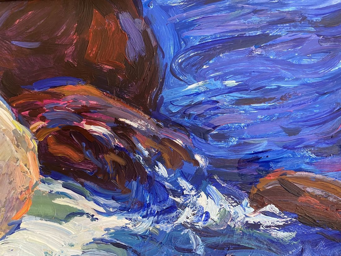 Oil painting Rest on the rocky shore Mamchich Stepan Gavriilovich - 4