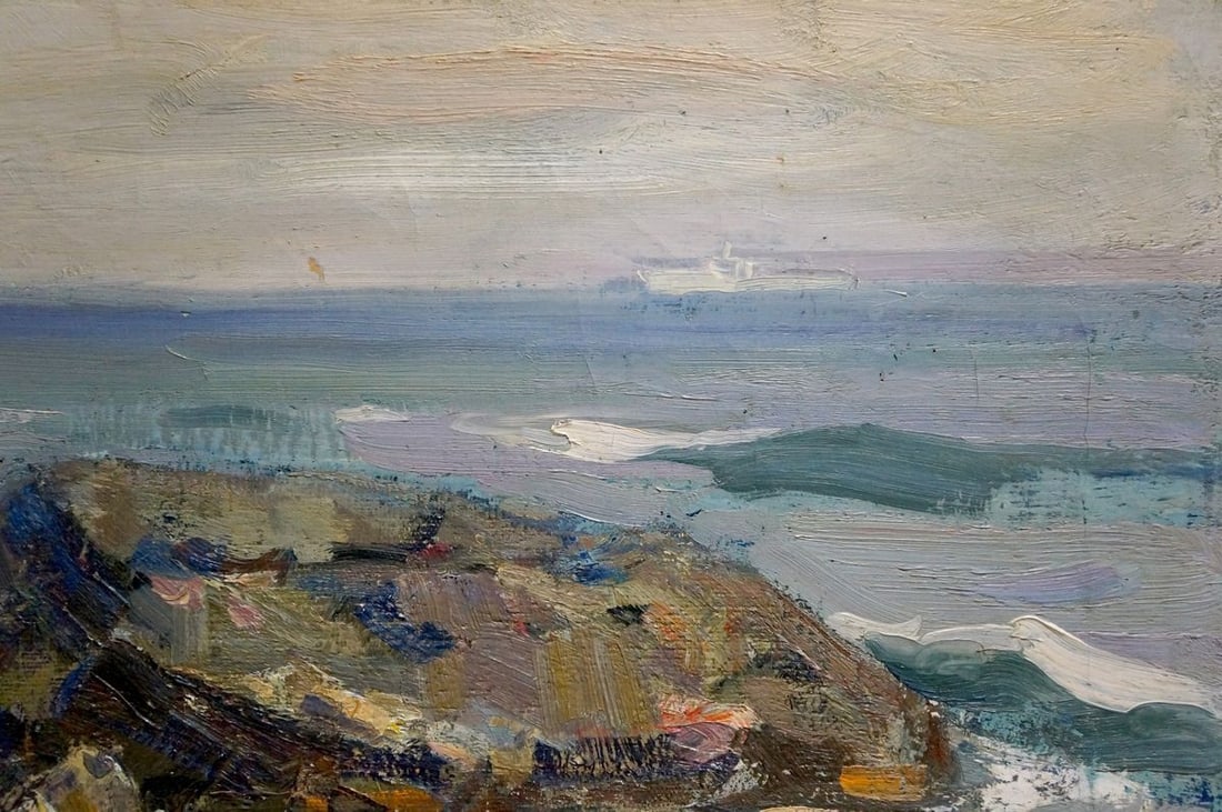Oil painting Near the sea Strelov Arkady Efimovich - 4