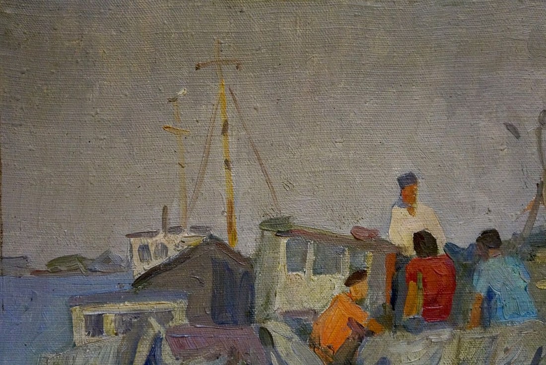 Oil painting Preparing for sailing Malyarenko Igor Alekseevich - 3