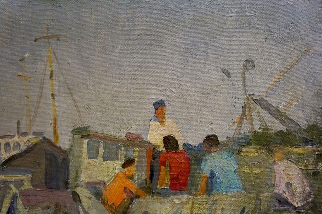 Oil painting Preparing for sailing Malyarenko Igor Alekseevich - 4