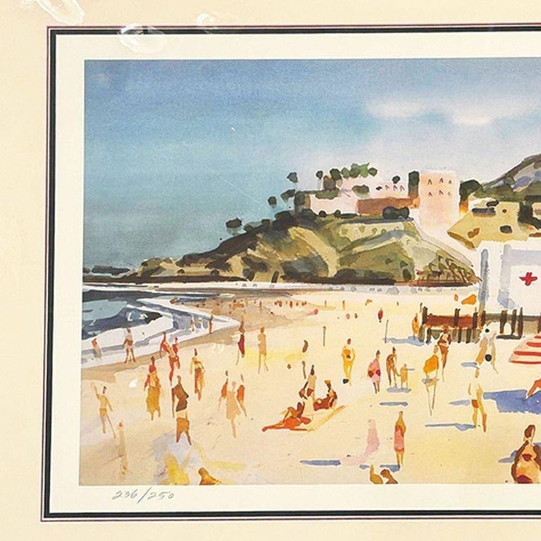 Milford Zornes "Main Beach Laguna" Lithograph Limited 236 of 250 Signed, Framed - 3