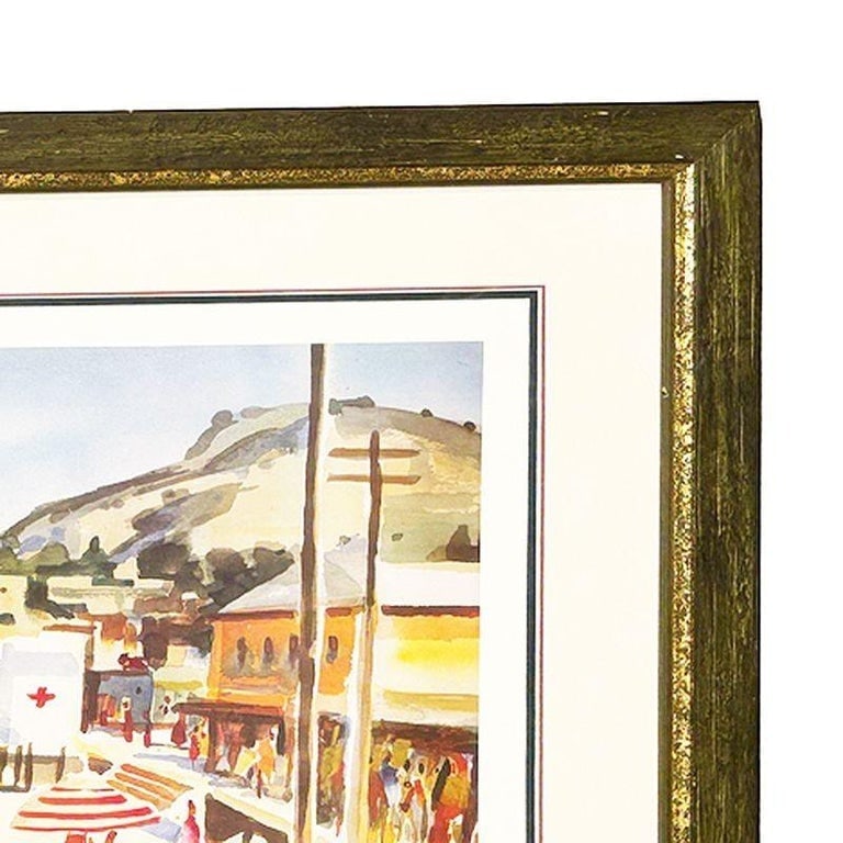 Milford Zornes "Main Beach Laguna" Lithograph Limited 236 of 250 Signed, Framed - 7