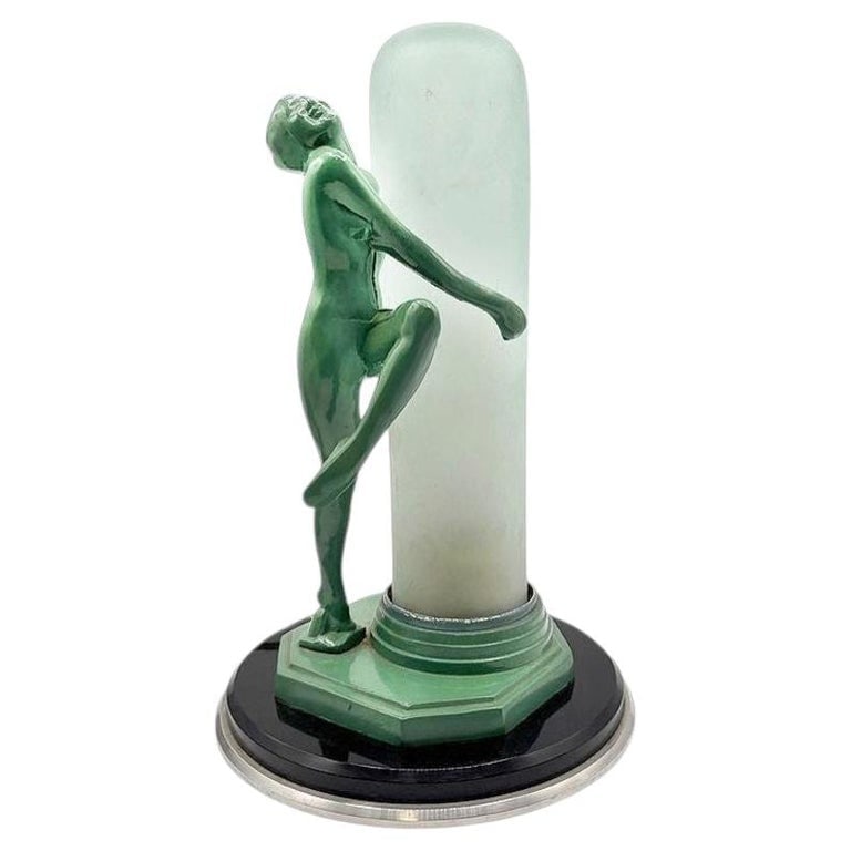 Re-Edition figure Frankart F612 Lamp with Crackle Glass Shade (1 of 8)