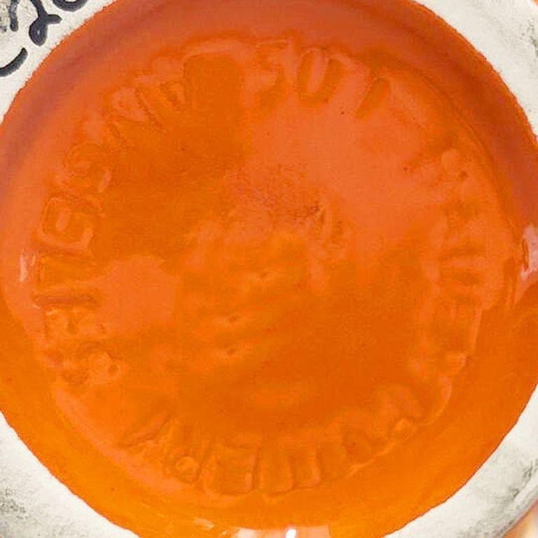 Large 15" Orange California Pottery Vase Planter Oil Jar by Bauer Pottery, 1920 - 9