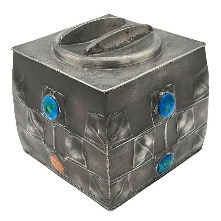 Rare Arts and Crafts #0194 Tudric Pewter Box by Archibald Knox for Liberty and Co - 3
