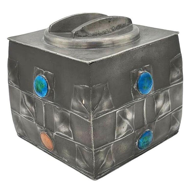Rare Arts and Crafts #0194 Tudric Pewter Box by Archibald Knox for Liberty and Co - 5