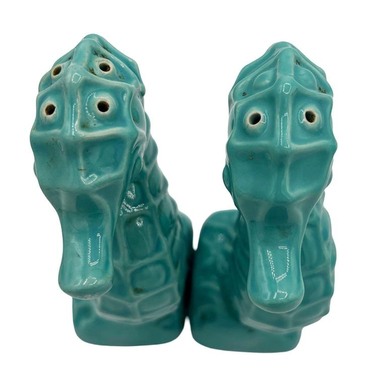 Modernist Ceramic Trader Vic's Hawaii Seahorse Tiki Mug, Salt and Pepper Set - 5