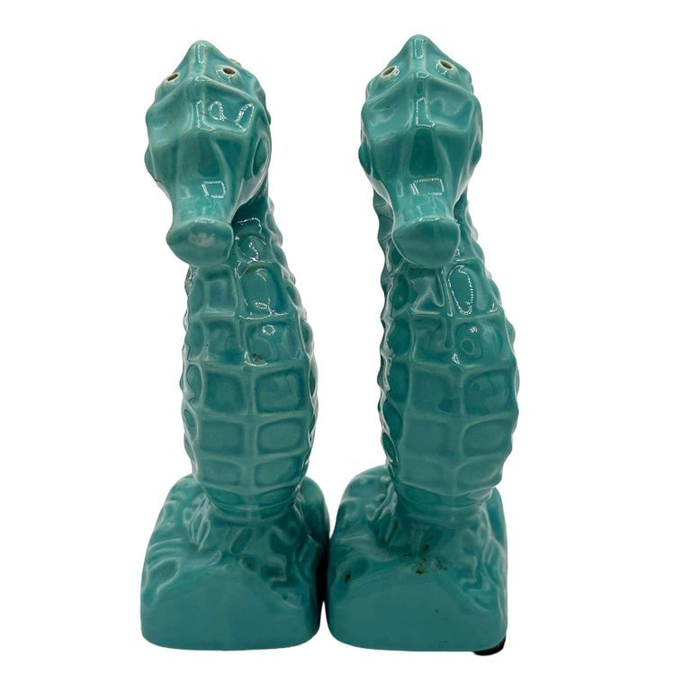 Modernist Ceramic Trader Vic's Hawaii Seahorse Tiki Mug, Salt and Pepper Set - 6