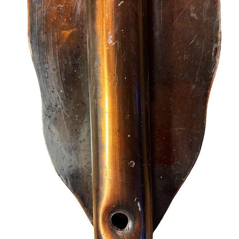 Japanned Wall Tree Copper Flashed Brass Rotating Wall Coat Rack by Peedee - 8