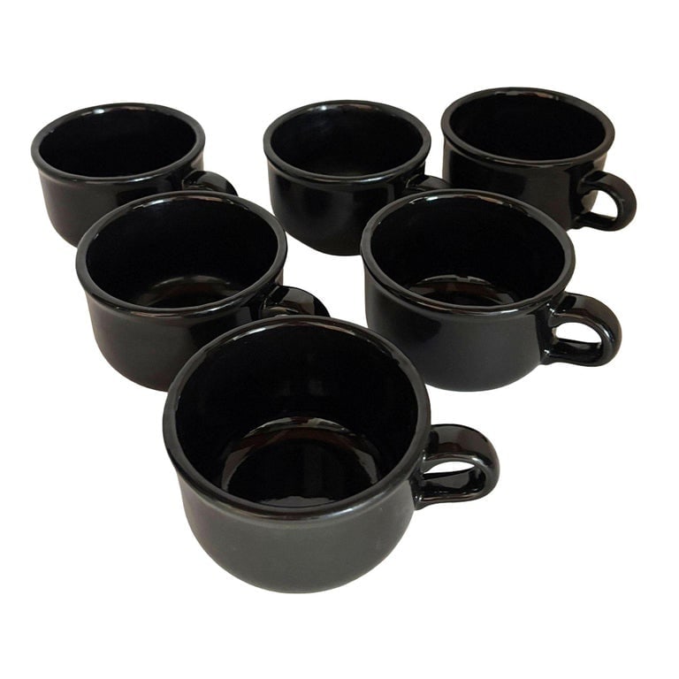 Neo Art Deco Black Bowl and Coffee Mug 26 Piece Serverware Set by Waechtersbach - 6