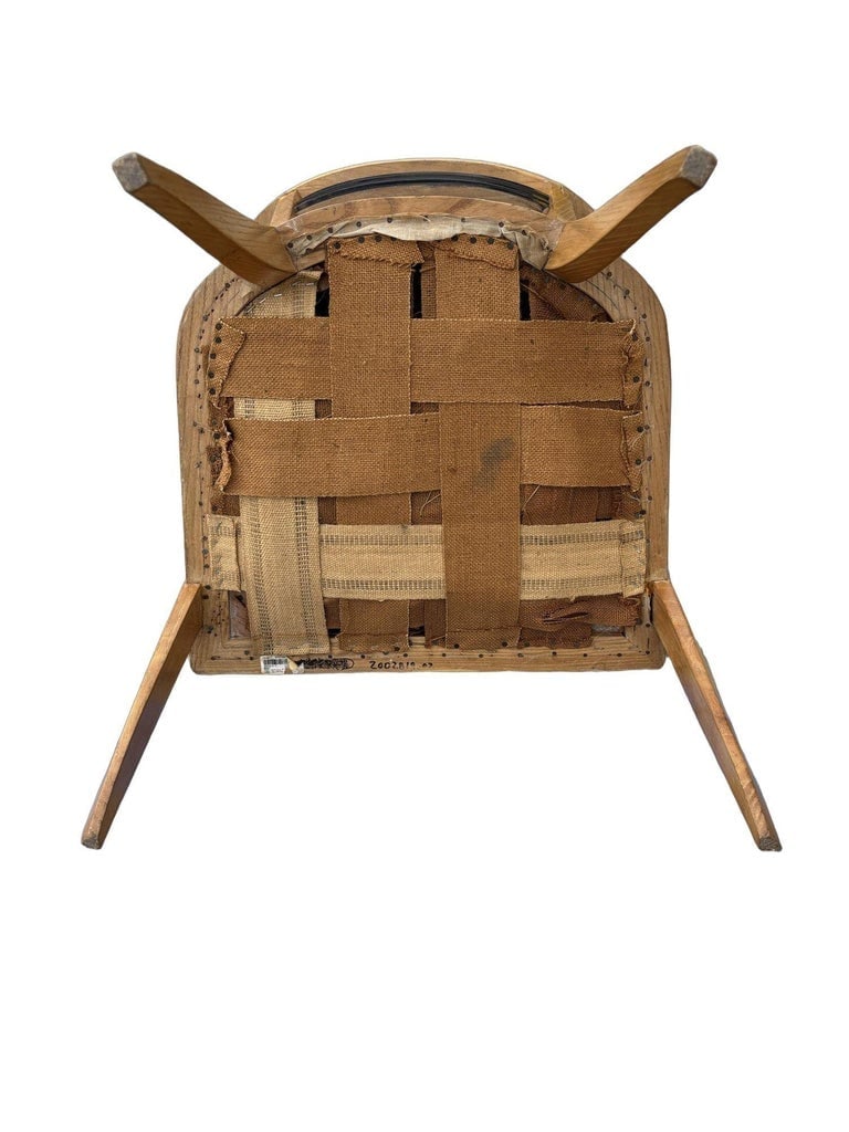 Early Art Deco Modern White Oak Armchair in the style Josef Hoffmann - 6