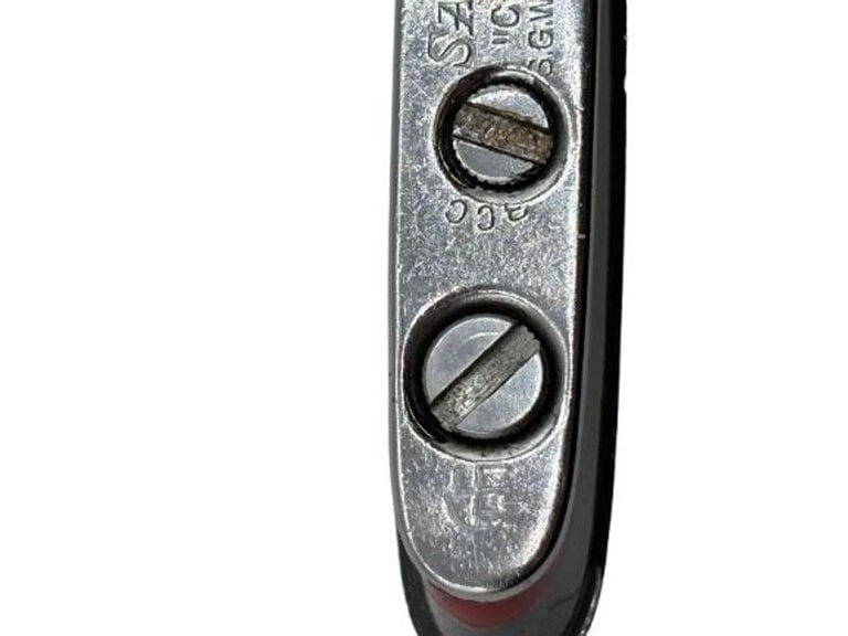 Mid-Century Novelty Sarome Japan Cruise Ship Enameled Lighter, Gray and Red - 5