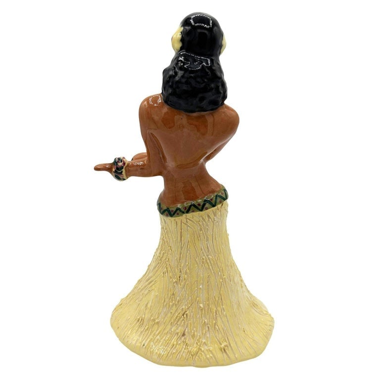 Rare Mid-Century Hawaiian Dancing Hula Ceramic Girl Vase Signed by Yona Lippin - 5