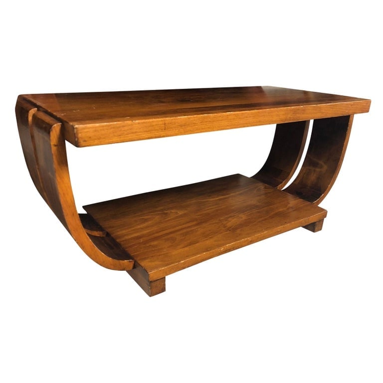 Geometric Art Deco Coffee Table by Gilbert Rohde for Brown Saltman (1 of 8)