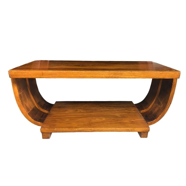 Geometric Art Deco Coffee Table by Gilbert Rohde for Brown Saltman - 2