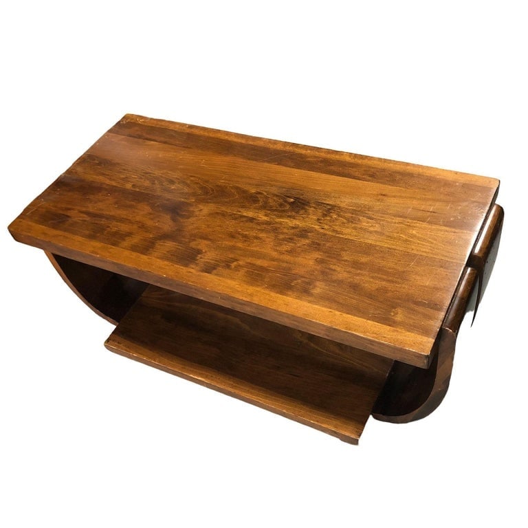 Geometric Art Deco Coffee Table by Gilbert Rohde for Brown Saltman - 6