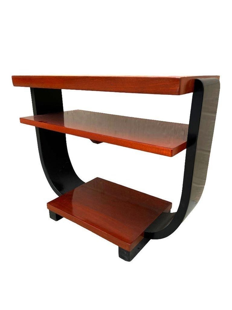 2-Tone Geometric Art Deco Side and Coffee Table by Gilbert Rohde for Brown Saltman - 9