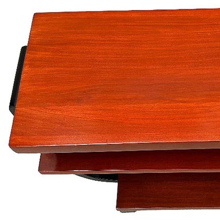 Two-Tone Geometric Art Deco Side Table by Gilbert Rohde for Brown Saltman, Pair - 6