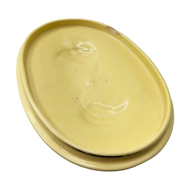 Mid-Century California Pottery Yellow Casserole Dish w/ Lid by Vernon Kilns - 9