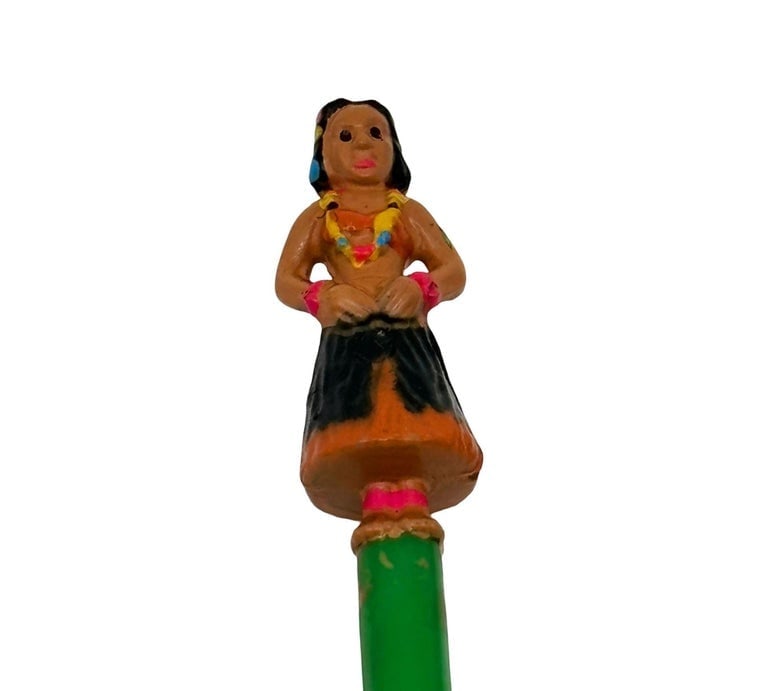 21 Piece Mid-Century Tropical Hula Girl and Flamingo Cocktail Swizzle Sticks - 6