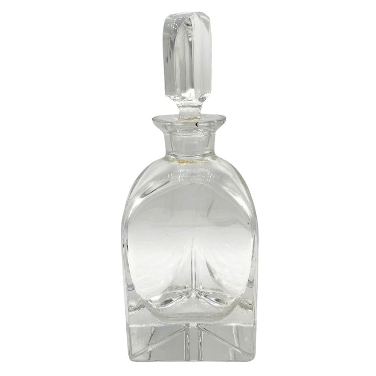 Early Mid-Century Decorative Italian Crystal Whisky Liquor Decanter, 1940 - 2