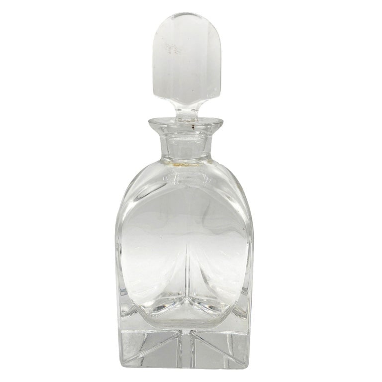 Early Mid-Century Decorative Italian Crystal Whisky Liquor Decanter, 1940 - 6