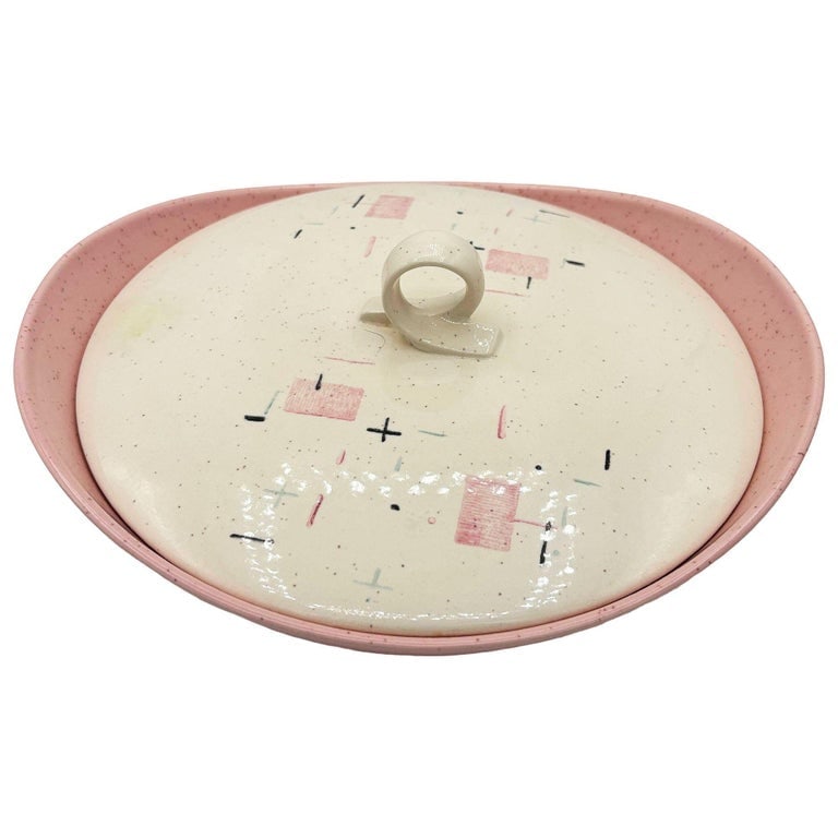 110 Piece "Tickled Pink" Serverware Dinner Plate Platter Bowl Set By Vernonware - 11