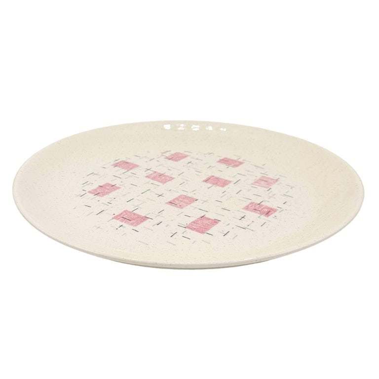 110 Piece "Tickled Pink" Serverware Dinner Plate Platter Bowl Set By Vernonware - 15