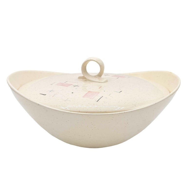 110 Piece "Tickled Pink" Serverware Dinner Plate Platter Bowl Set By Vernonware - 5