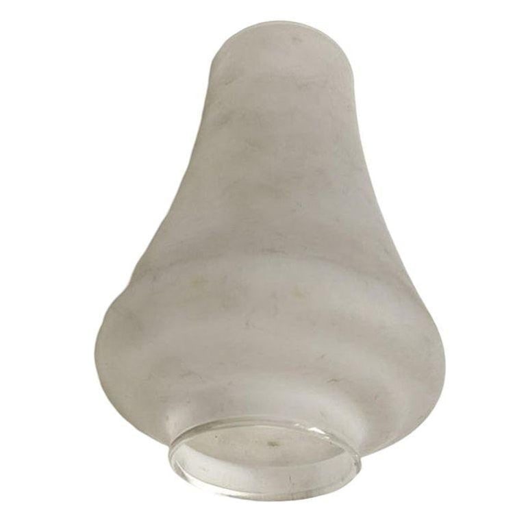Western Style Frosted Glass Oil Lamp Hurricane Shade - 3