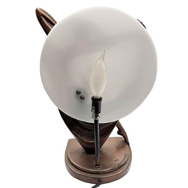 Art Deco Style figure Flapper Lamp by Crosa for Widdop Bingham and Co Ltd - 7