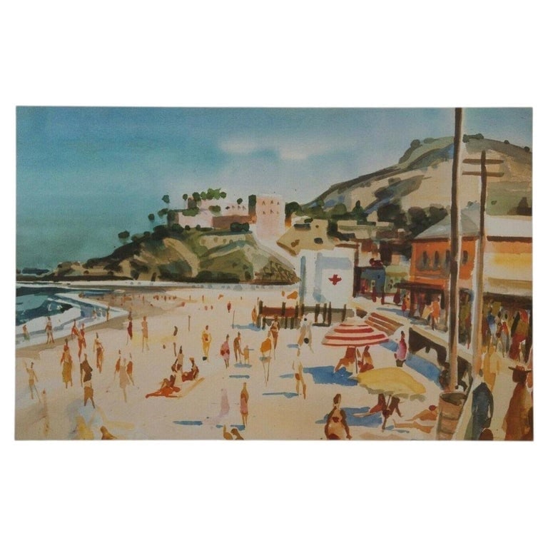 Milford Zornes "Main Beach Laguna" Lithograph Print Limited 13 of 250 Signed (1 of 4)
