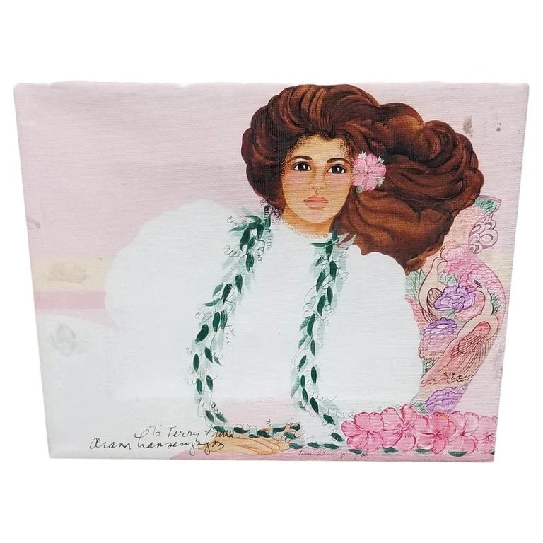 Giclee on Canvas "Terre Verte Vase" by Diana Hansen Young: Original artwork print Giclee on Canvas of a young woman lying down titled "Terre Verte Vase" by Diana Hansen Young from the artist's website site back in 1999. From politician turned artist, Diana sh