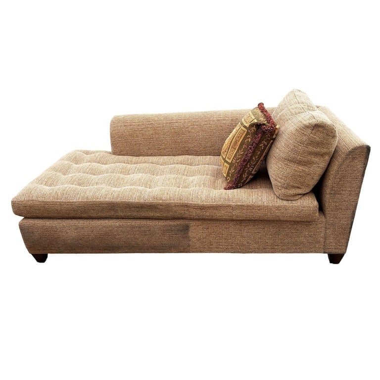 Vintage Tufted Dunkirk Right Arm Chaise Lounge - 2