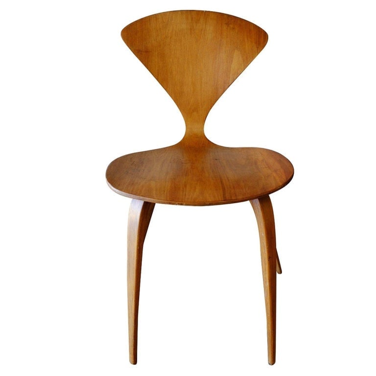 MCM Sculptural Bent Walnut Dining Chairs by Norman Cherner for Plycraft Set of 4 - 2