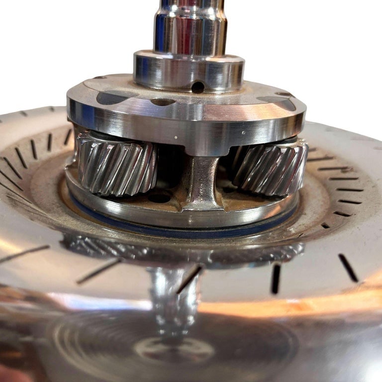 1980s Chrome Machine Age Art Deco Style Table Lamp w/ Torque Converter Base - 6