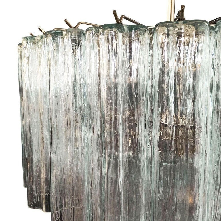 Mid-century Murano Glass Tronchi Pendant Chandelier by Venini - 2