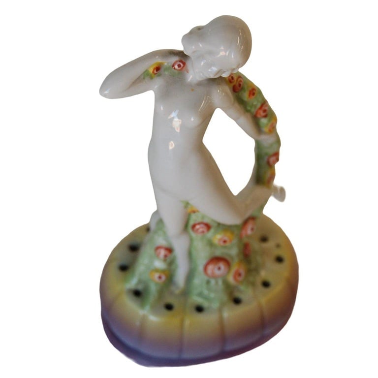 Art Deco Porcelain Female Figurine Made in Germany Numbered - 3