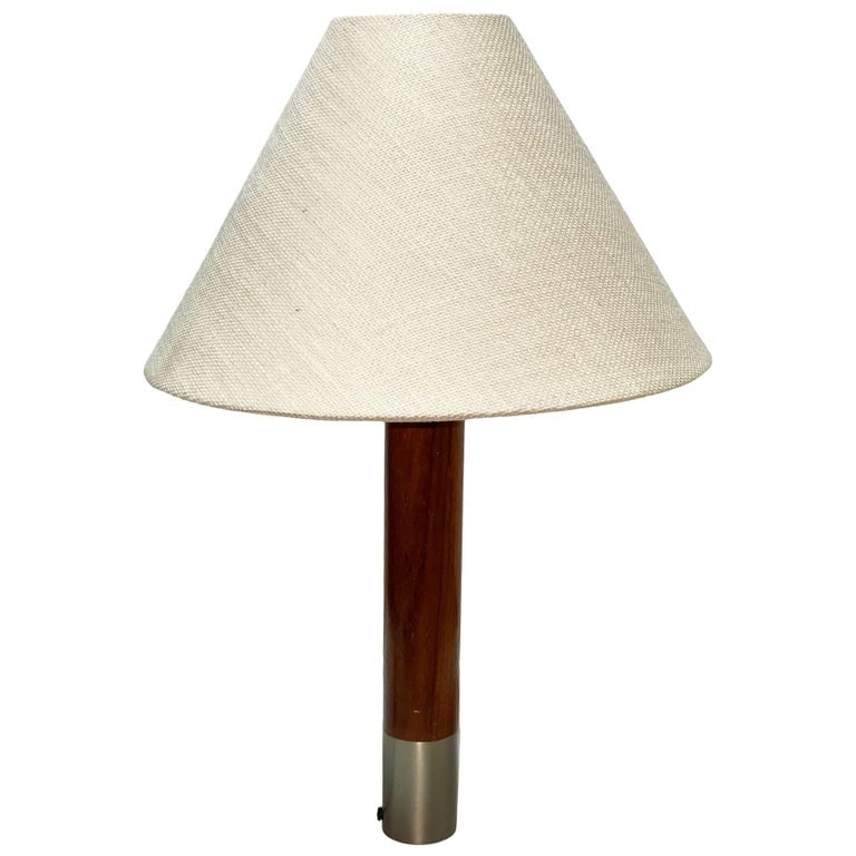 Nickel Bsica M2 Table Dimmer Lamp by Santiago Roqueta For Santa and Cole w/ Shade - 3