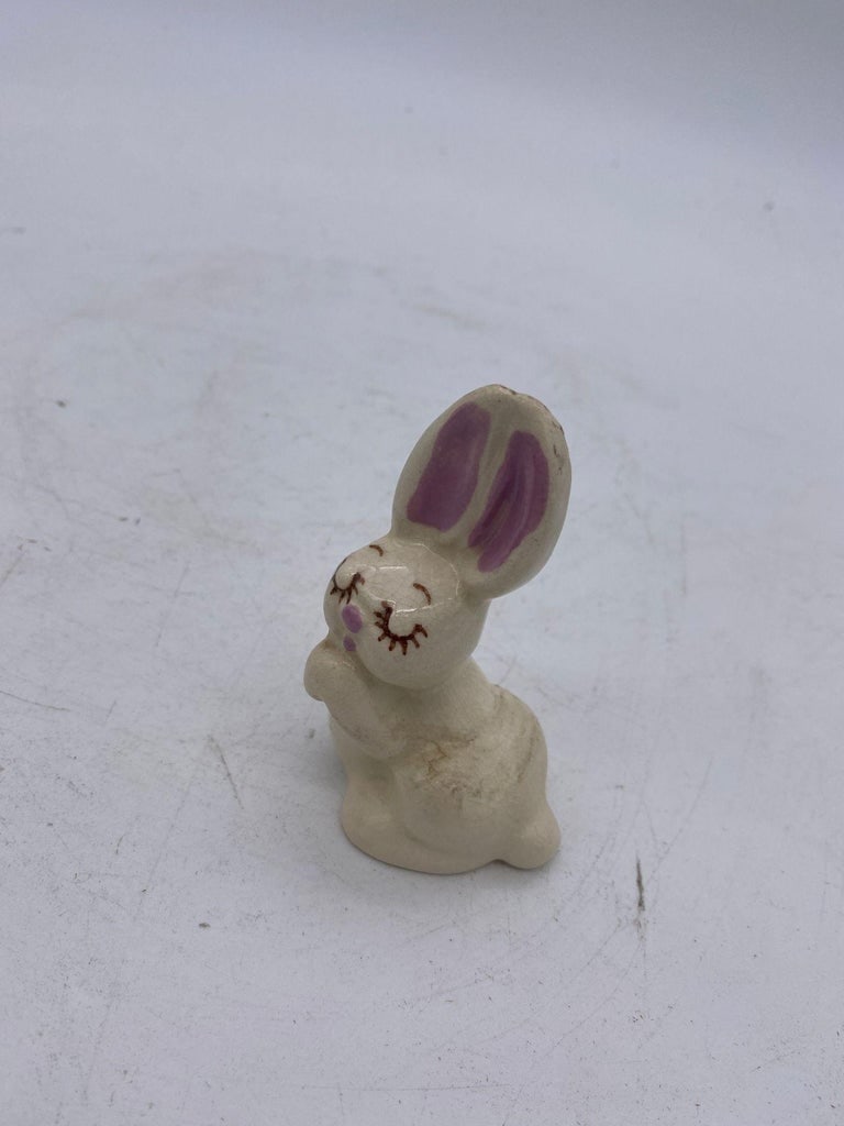 Magician Black Bunny in a Hat Rabbit Figural Collection - 10