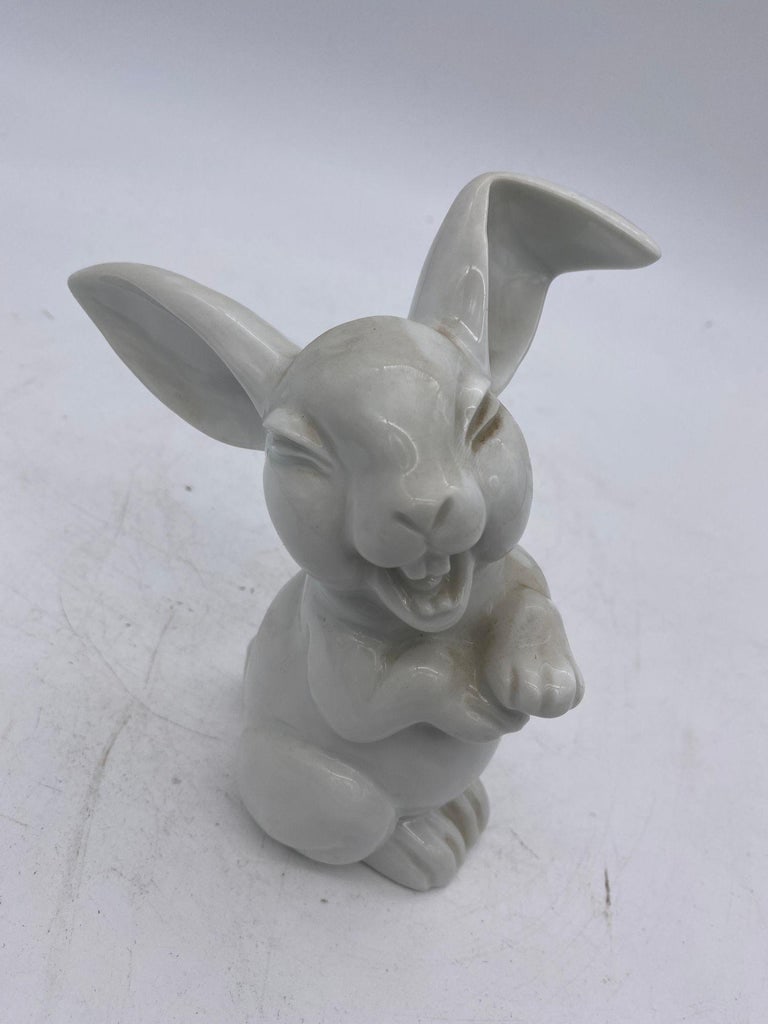 Magician Black Bunny in a Hat Rabbit Figural Collection - 9